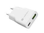 Natec USB Charger Natec slim RiberaGAN 1xUSBC+1xUSBA
