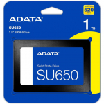 ADATA | Ultimate SU650 | 1000 GB | SSD form factor 2.5" | Solid-state drive interface SATA 6Gb/s | Read speed 520 MB/s | Write speed 450 MB/s ASU650SS-1TT-R
