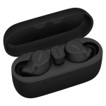 Jabra Evolve2 Buds UC True Wireless earphones with mic in-ear Bluetooth Active noise cancelling USB-C via BT Adapter Black Zoom 461949