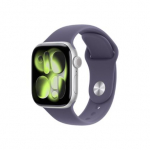 Apple Watch Series 11 GPS 42mm Silver Aluminium Case with Purple Fog Sport Band - S/M | Apple