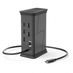 Hama Connect2Office, USB-C, 9 ports, 100 W, hall - S&uuml;learvuti dokk / 00200150
