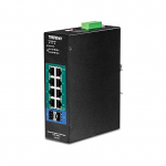 TRENDnet TI-PG102i 10-Port DIN-Rail Switch Industrial Gigabit Managed PoE+
