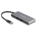 DELOCK 4 Port USB Type-C Hub mit 2 x USB Typ-A und 2 x USB Type-C 10 Gbps