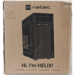 SALE OUT. Natec Helix Matx PC case Mini Tower, Black | SALE OUT. | Natec PC Case | Helix Matx | Black | Mini Tower | DAMAGED PACKAGING, DENTED BODY SIDE