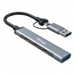 4-Port USB-C3.2-Hub->3xUSB-C/USB-A +USB-A Adapt.10Gbps