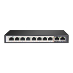 Perses Switch 8X EX-SG1008PE 10/100/1000M TX PoE AT/AF 2X GE SFP Full Gigabit PoE