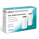 TP-LINK | C1200 Whole Home Mesh Wi-Fi System | Deco E4 (2-pack) | 802.11ac | 867+300 Mbit/s | 10/100 Mbit/s | Ethernet LAN (RJ-45) ports 2 | Mesh Support Yes | MU-MiMO Yes | No mobile broadband | Antenna type 2xInternal