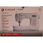 SALE OUT. | Singer Sewing Machine | C5955 | Number of stitches 417 | Number of buttonholes 8 | White | DAMAGED PACKAGING AND EXTENSION TABLE COVER PAINT
