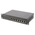 DIGITUS Switch 8-Port Gigabit Managed schwarz