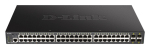 D-Link Switch DGS-1250-52XMP 48GE PoE+ 4SFP+