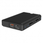 ICY BOX M.2 NVMe/SATA SSD Geh&auml;use mit Kartenleser 2x SD 4.0, Host USB 3.2 Gen 2 Type-C+A 10 Gbit/s