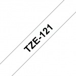 Brother TZe-121 schwarz farblos