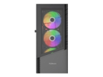 GEMBIRD computer case Fornax 4300 ATX - ARGB backlight black