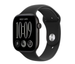 Apple Watch Series 12 GPS 46 mm Black Aluminium Case with Black Sport Band - M/L