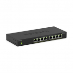 NETGEAR 300 Series GS308LP - Switch - Wesentliches - unmanaged - 8 x 10/100/1000 (PoE+) - Desktop, wandmontierbar - PoE+ (60 W)