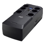 FSP NANOFIT 600 Offline UPS 600VA 360W inkl. 2-port USB charger 6 Schuko