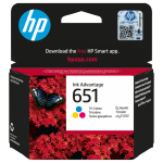 HP INK CARTRIDGE NO 651 TRI-COLOR