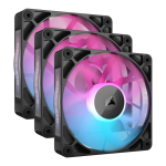 Corsair ICUE LINK RX120 RGB Black 3-pack 120mm Housing Fans