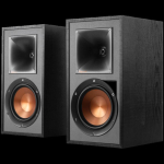 Klipsch Reference R-51PM Powered Bookshelf Speakers, Black, Pair