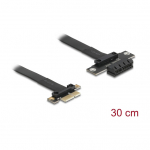 PCI Express x1 Stecker zu x1 Slot Verl&auml;ngerung 30 cm Riser Karte