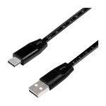 Logilink USB 2.0 Kabel zu USB-C Stecker, schwarz, 1,0m