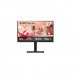 LG | 27BA75QB-B | 27 " | IPS | 16:9 | 100 Hz | 5 ms | 2560 x 1440 pixels | 280 cd/m&sup2; | HDMI ports quantity 1 | Black