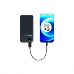 PORT CONNECT External USB-C battery | 20000 mAh | Blue 907002