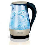 Camry | Kettle | CR 1251 | Standard | 2000 W | 1.7 L | Glass | 360&deg; rotational base | Glass/Black