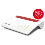 FRITZ! AVM FRITZ!Box 7590 AX - WLAN-System - (Router) - Netz - DSL-Modem 1GbE - Wi-Fi 6 - Dual-Band - VoIP-Telefonadapter (DECT)