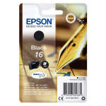 EPSON 6LB 16 ink cartridge black standard capacity 5.4ml 175 pages 1-pack RF-AM blister w/s
