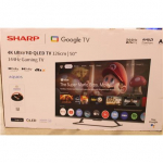 Renew. Sharp 50HR7265E 50" (126cm) QLED 144Hz 4K Ultra HD Google TV, Dolby Vision, Dolby Atmos, Central Stand | Renew. Sharp 50HR7265E | 50 | Smart TV | Google TV | Black | DAMAGED PACKAGING, SCRATCHED ON THE SCREEN