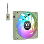 140mm Thermaltake CT140 EX ARGB Sync PC Cooling Fan Matcha Green 3 Fan Pack