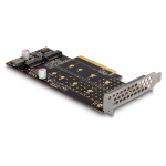 PCI Express x8 Karte zu 2 x intern NVMe M.2 Key M - Bifurcation - Low Profile Formfaktor 21150959