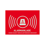 ABUS Warnaufkleber Alarm -D- AU1322 148x105mm AU1322