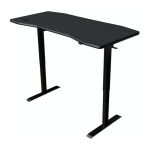 Nitro Concepts Gaming Tisch D16E Carbon Black 1600x800 - elektrisch h&ouml;henverstellbar