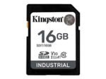KINGSTON 16GB SDHC Industrial -40C to 85C C10 UHS-I U3 V30 A1 pSLC