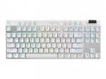 LOGITECH G PRO X TKL LIGHTSPEED Gaming Keyboard - WHITE - (PAN) - 2.4GHZ/BT - N/A - NORDIC-613 - TACTILE