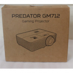 Renew. Acer PREDATOR GM712 Projector, DLP, 4K UHD, 4000lm, 20000/1, HDMI, Black | Renew. Acer | PREDATOR GM712 | 4K UHD (3840 x 2160) | 3600 ANSI lumens | Black | USED