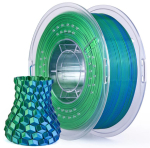 ELEGOO Silk PLA Filament 1.75mm Colored 1KG - Silk Blue Green