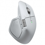 Logitech MX Master 4 for Mac - Mouse - 8 buttons - wireless - Bluetooth, 2.4 GHz - USB wireless receiver - white silver