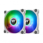 140mm Thermaltake Pure Duo 14 ARGB Sync Radiator Fan 2 Pack White Fan