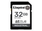 KINGSTON 32GB SDHC Industrial -40C to 85C C10 UHS-I U3 V30 A1 pSLC