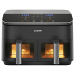 Cosori Dual Basket Hei&szlig;luftfritteuse Schwarz