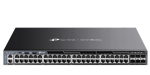 TP-LINK Switch Omada 48-Port Gb Stackable Lite L3 Managed with 4 PORT: 24&times; Gigabit RJ45 Ports, 4&times; 10G SFP+ Slots, RJ45/USB Type C Console Port SG6654XHP