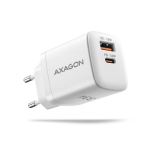 AXAGON ACU-PQ33W 2x port USB+C wall charger 33W white