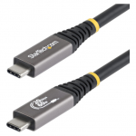 STARTECH.COM 3m USB4 Kabel 20Gbps USB-IF-zertifiziertes USB-C Kabel 60W 4K 120Hz DP2.1monitorkabel TPE-Mantel Schwarz