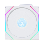120mm Lian Li Uni Fan TL Wireless LCD Reverse RGB White