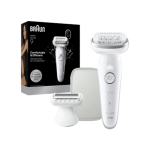 Braun Silk-&eacute;pil 9 SES9-030 | Epilator | Operating time (max) 50 min | Number of power levels 2 | Wet & Dry | White/Silver