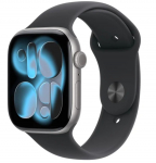 Apple Watch Series 11 GPS 42mm Space Grey Aluminium Case with Black Sport Band - S/M