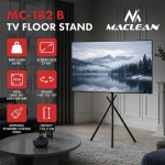 Maclean TV Floor Stand/Mount, 37&ndash;80", max. VESA 600x400, max. 60 kg, MC-182 B